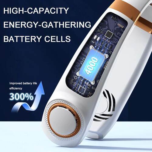 New Hanging Neck Fan Ice Magnet Cooler Digital Display Recha