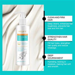 Argan Oil Moisturising Shampoo moisturises and improves dryn
