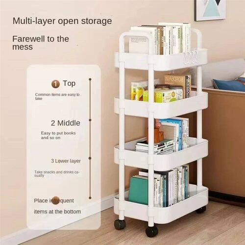 4/5 Layers Trolley Bookshelf Kitchen Storage Rack Kitchen Co