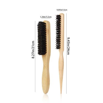 2pcs Hair brush styling comb Barbershop bristle cleaning bru