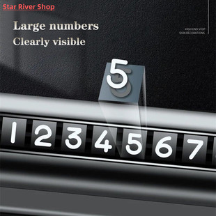 Parking Numb Metal Temporary Rotate Phone Universal Car Card