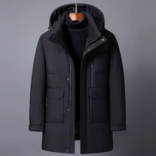 Winter Feather Coats for Men Outerwear 2024 High Quality Plu