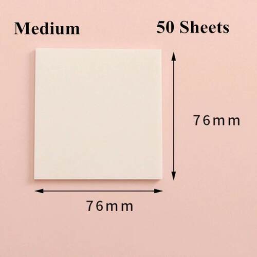 50 Sheets Waterproof Transparent Pad Sticky Notes Bookmark