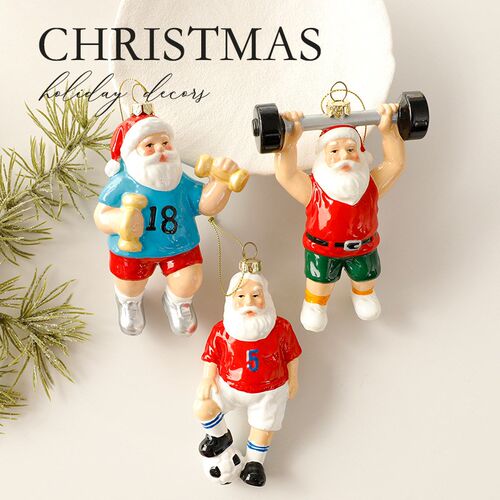 2025 Christmas Tree Old Man Pendant Ornaments Shaped Ball Pe