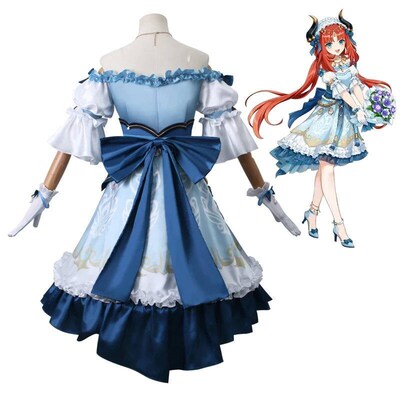 Nilou Cosplay Costume Genshin Impact Wig Red Hair Women Danc