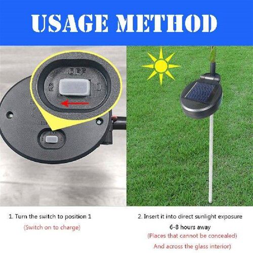 2Pcs Solar Simulation Orchid Light IP65 Waterproof Flower