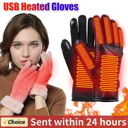 USB Electric Heated Gloves Outdoor Thermal gloves Hand warme