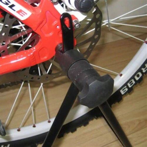 Durable Metal Bike Display Rack Universal Black Wheel Hub