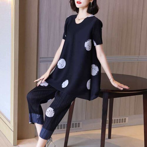 Fashionable pleated foreign style suit, m summer new style w