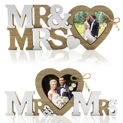Wooden Wedding and family Photo frame Creative decoration
