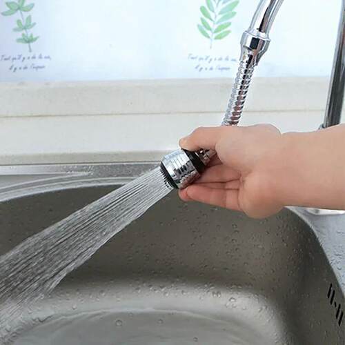 360 Adjustment Kitchen Faucet Extender Dual Mode Water Sav