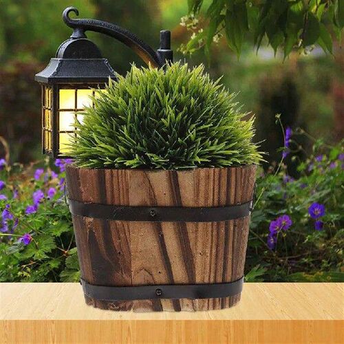 2 Pcs Mini Flowerpot Artificial Plants Outdoor Bonsai