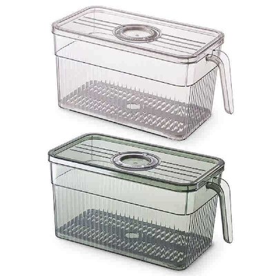 Kitchen Storage Containers with Time Recorder Lid Fridge