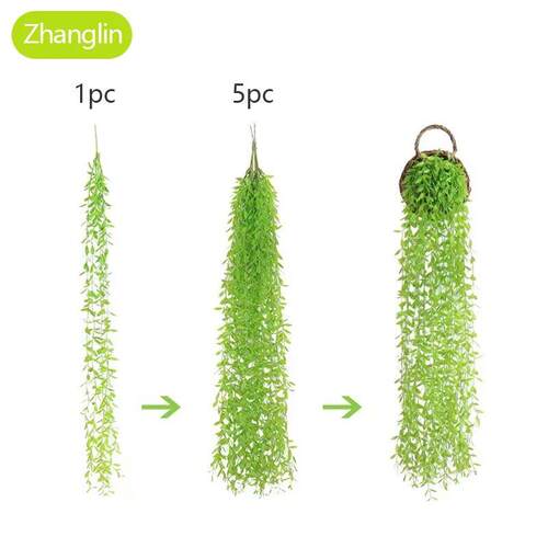 100 cm artificial plant ivy red green willow vine home decor