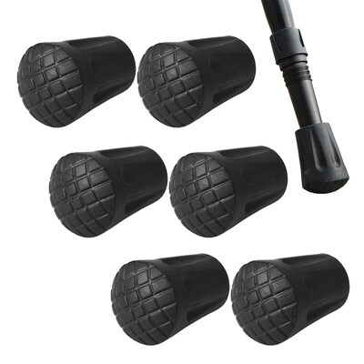 New 6Pcs/set Nordic Walking Pole Stick End Trekking Pole Tip