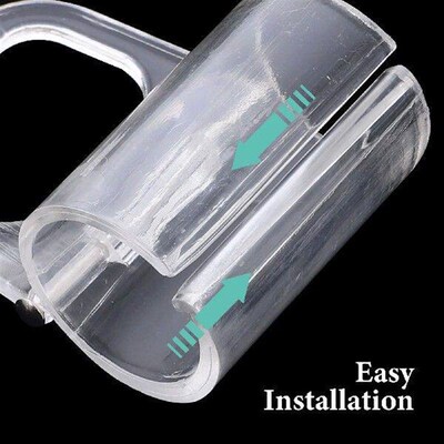 10 Pcs Base Roller Blind Handle Retro Curtain Rod Clips Abs
