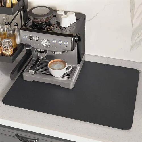 Coffee Mat Super Absorbent Draining Coffee Dish Drying Mat Q