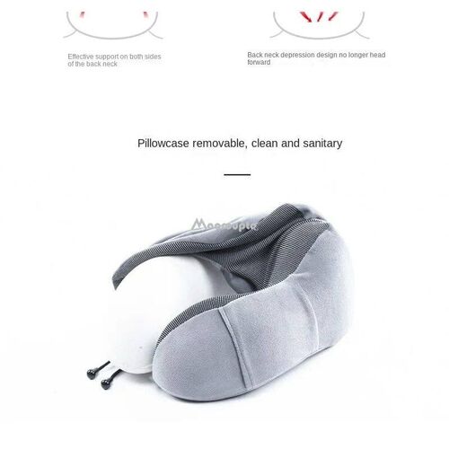 Memory Foam U-shaped Neck Pillow Soft Travel Pillow Massage