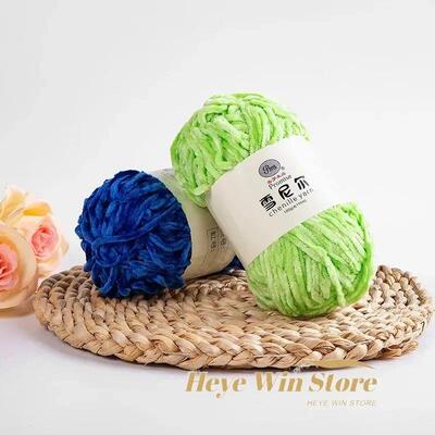 100g/Roll 5mm 180Meters Thick Knitting Crochet Velvet Chenil