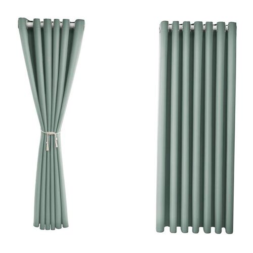 window screen Hollow Star Faux Linen Blackout Curtains