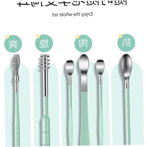 6PCS Ear Cleaner Wax Removal Tool Earpick Sticks Earwax Remo