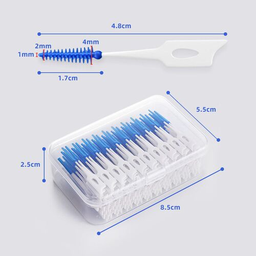 New Silicone Interdental Brushes Super Soft Dental Cleaning