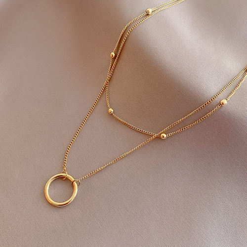 New Trend Stainless Steel Double Layer Bead Annulation