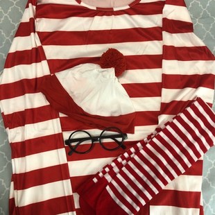 S-XXL Parent-Child Cartoon Where is Wally Waldo Costume Wald