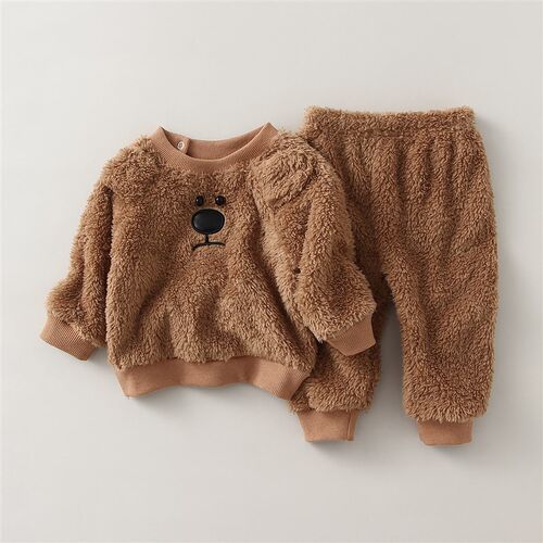 Winter Baby Boy Girl Clothing Sets Autumn Fleece Sweatshirt