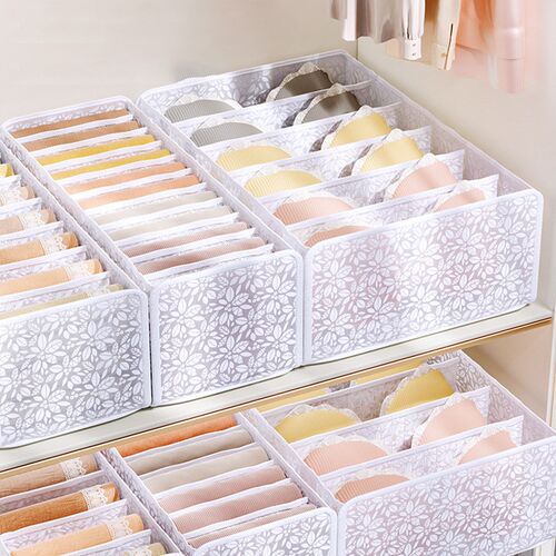 Jeans Compartment Storage Box Closet Clothes Drawer Mesh Sep