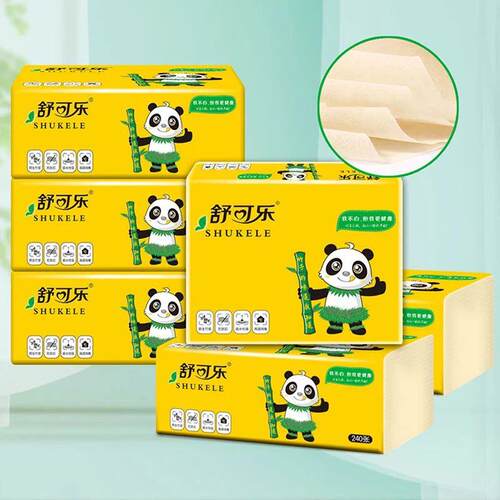(1 Packs=60pcs) Disposable Nature Bamboo Soft Paper Napkin F
