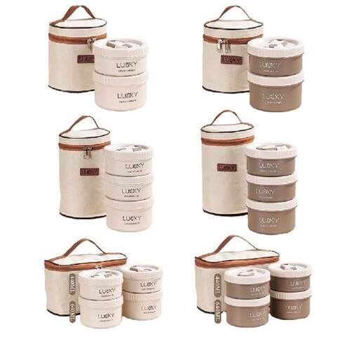 Food Storage Container with Spoon ChopsticksBag Portable