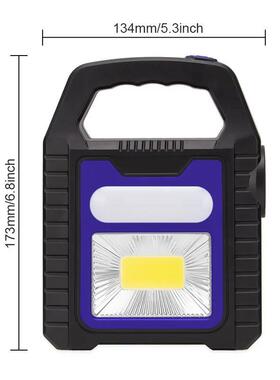 Portable Solar Lantern COB LED Work Lamp Waterproof Emergenc