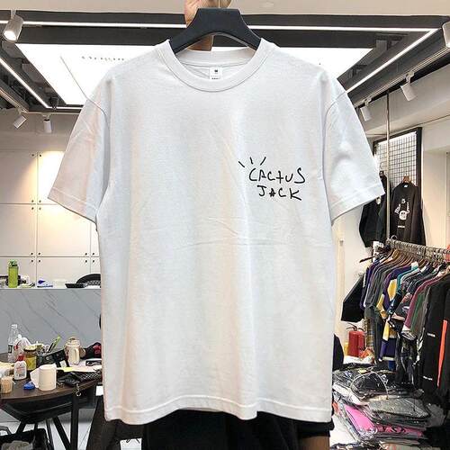 New luxury Cactus Jack Hip Hop Tshirts Travis 2024 Mens Hip