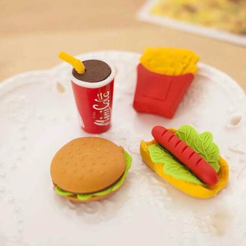 1pcs/lot Interesting Creativity Burger Cola Fries Hot Dog de