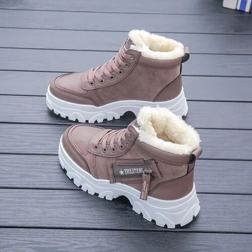 Winter Boots 2024 New Women Ankle Boots Warm Plush Woman Sho