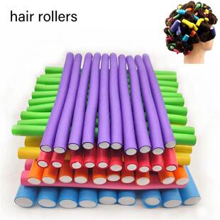10pcs Flexible Hair Curling Rod Hair Curler Makers Soft Foam