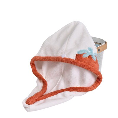 Cute Girly Strawberry Hair Drying Cap WaterAbsorbent QuickDr