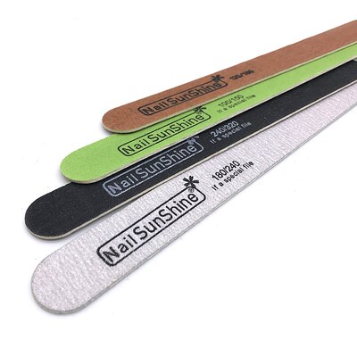 20Pcs Lime A Ongle Nail Sunshine Wooden Nail Files Kit 240/3