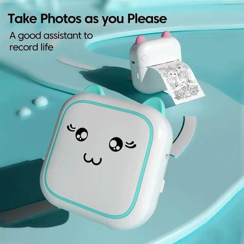 Mini Printer Portable Label Self-adhesive er Color Thermal P