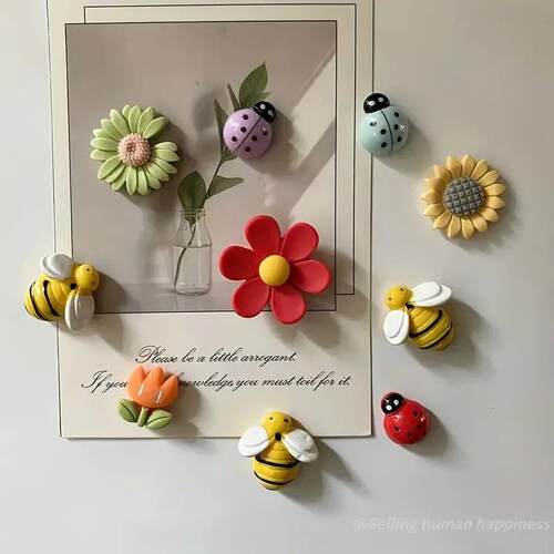 10pcs Adorable Refrigerator Magnets - Durable & Strong Hold