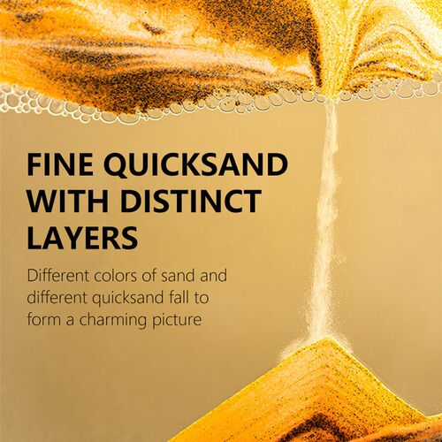 3D Hourglass Creative Quicksand Table Lamp Moving Sand Art P