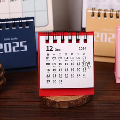 2025 Desk Calendar 365 Days Annual Planner Cute Coil Calenda