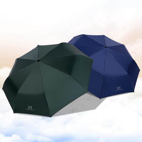 Automatic UV Umbrella Folding Sunny Umbrella Black Glue Suns