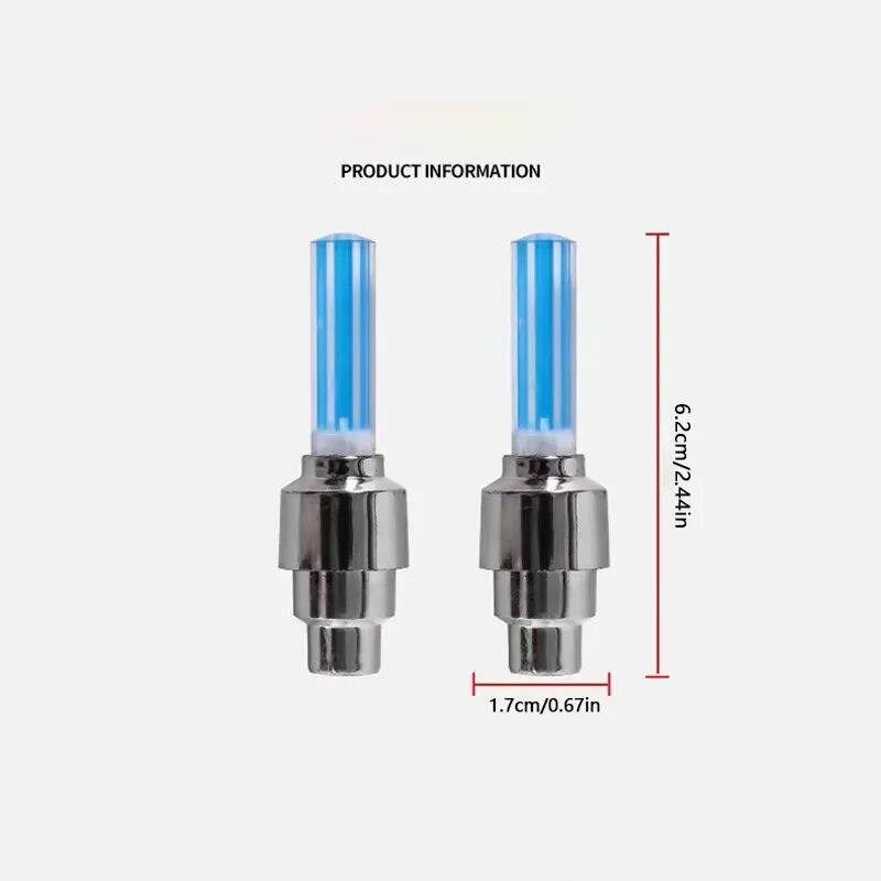2PCS Bicycle Bike LED Lights Tire Valve Cap Flashlight Auto图片