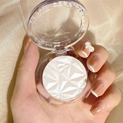 2 Colors Diamond Highlighter Powder Palette Glitter Face Con