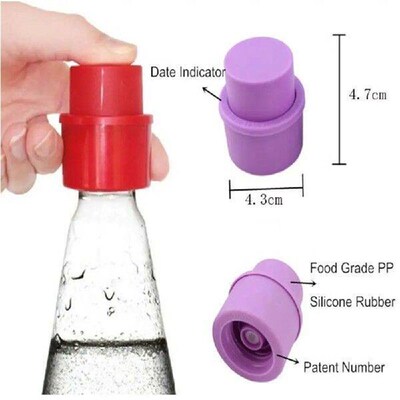 1Pcs Bottle Stopper Inflatable Airtight Soda Cap Frizzy