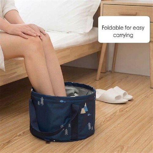Portable Collapsible Foot Bath Tub Folding Washbasin Large