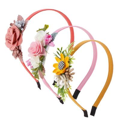 1/2/3Pc Head Flower Headband Girls Baby Flower Hairband  Pri