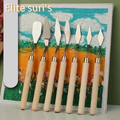 7Pcs/Set Stainless Steel Oil Painting Knives Artist Crafts S